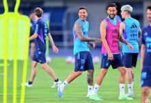 Fútbol: a la espera de Julián Álvarez, la selección argentina entrenó en Beijing