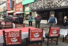 protesta de gastronómicos en Paraná