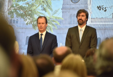 Ángel Giano con Gustavo Bordet