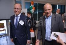 Guillermo Nielsen y el auditor regional del FMI, Alejandro Werner