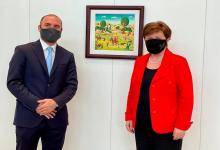 Kristalina Georgieva, luego del encuentro con Guzmán: “Fue una buena reunión”