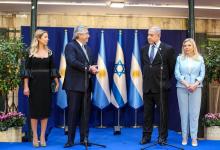 Alberto Fernández con Benjamin Netanyahu