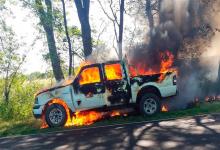 incendio camioneta Vialidad