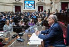 El jefe de Gabinete, Guillermo Francos, en su última exposición en Diputados.