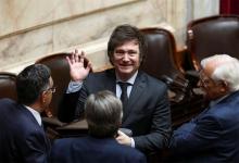 Javier Milei, presidente electo de Argentina, el miércoles pasado en el Congreso.