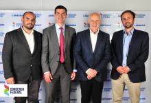 Juan Manuel Rossi y Lisandro Gamarra junto a Roberto Lavagna y Juan Manuel Urtubey