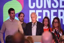 Lavagna junto a sus candidatos