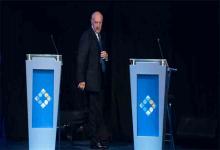 Roberto Lavagna en el debate presidencial en Santa Fe