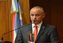 Imagen de archivo de Leonardo Portela, cuando inauguró el Año Judicial, el pasado 26 de marzo.