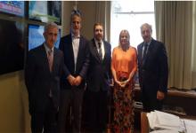 Marcela Losardo y Guillermo Olivieri recibieron a las autoridades de la AMIA