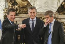 Otros tiempos. Nicolás Dujovne, Mauricio Macri y Dante Caputo.