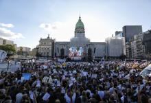 marcha frente al Congreso