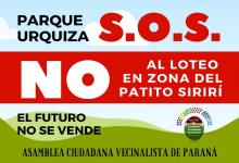 marcha contra loteo Parque Urquiza