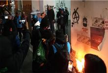 Marcha por Santiago Maldonado - pintadas al Cabildo