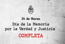 La imagen con la que comienza el video publicado por el Gobierno sobre el Día de la memoria.