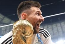 Con un emotivo video de su carrera, Messi celebró la obtención de la Copa del Mundo