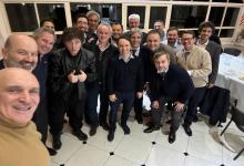 Milei, Caputo y funcionarios de áreas relacionadas con la economía, además de José Luis Espert, la principal voz económica del gobierno en el Congreso. 