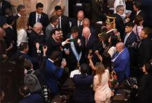 El presidente en su primer discurso de apertura de sesiones ordinarias del Congreso.