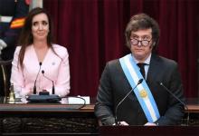 El presidente en su primer discurso de apertura de sesiones ordinarias del Congreso.