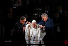 El Papa Francisco presidió el Vía Crucis tras dos años de suspensión por la pandemia