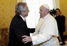 Fernández con Papa Francisco