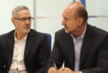 Omar Perotti con Marcelo Saín 