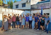 Integrantes de las listas en la interna de Colón, acompañados por el intendente de San José, Gustavo Bastian.