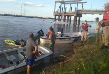 Navegaban a bordo de una embarcación que dio vuelta campana.