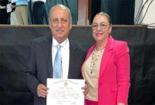 Imagen de archivo de Domingo Daniel Rossi junto a Patricia Díaz.