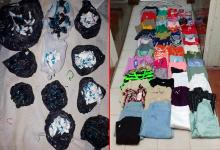 ropa y droga incautada