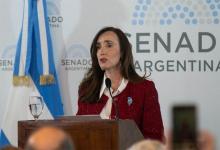 Imagen de archivo de la vicepresidenta y titular del Senado, Victoria Villarruel.