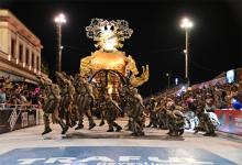 La comparsa Ará Yeví del Club Tiro Federal fue la responsable de inaugurar la segunda noche del Carnaval del País. Crédito foto: Prensa Carnaval.
