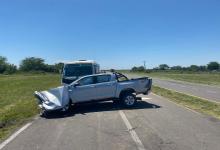 Personal policial de El Pingo interviene en ruta nacional 127 y provincial. 32, por un accidente de tránsito.
