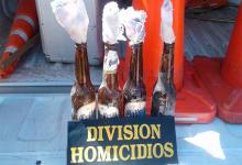 bombas molotov secuestradas en la Villa 351