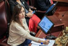 Imagen de archivo de Victoria Villarruel, presidenta de la Cámara de Senadores, donde se podrían introducir modificaciones a la Ley Ómnibus y al paquete fiscal.