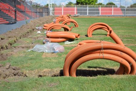 Patronato continúa las refacciones en el campo de juego de su estadio