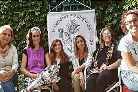 El grupo “Guerreras y Solidarias”, de Gualeguay, que impulsó Patricia Zair.